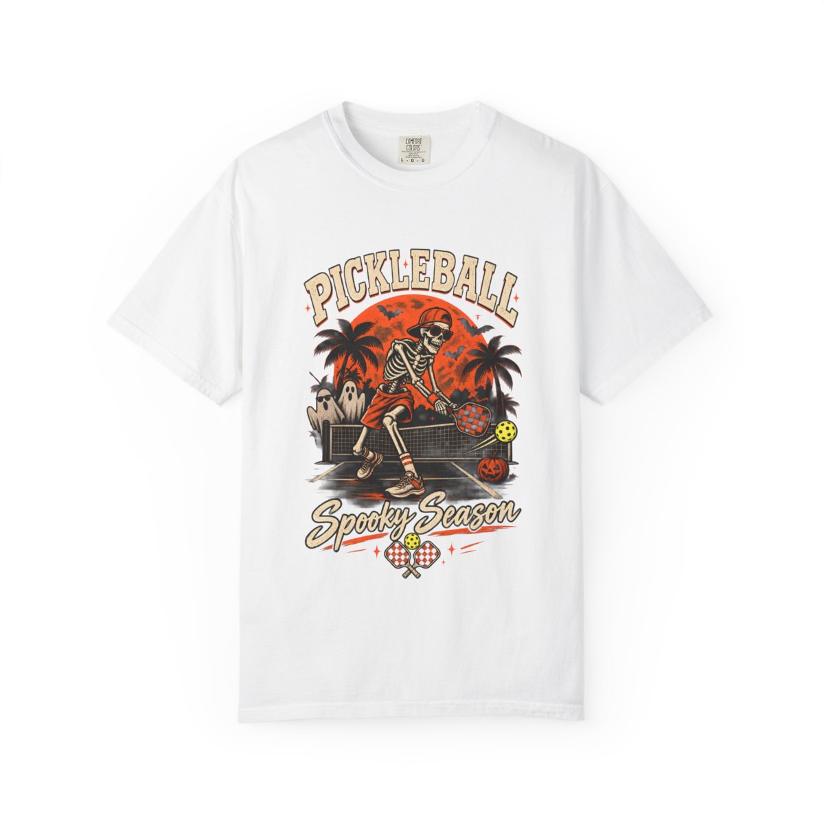 Spooky Pickleball on a t-shirt